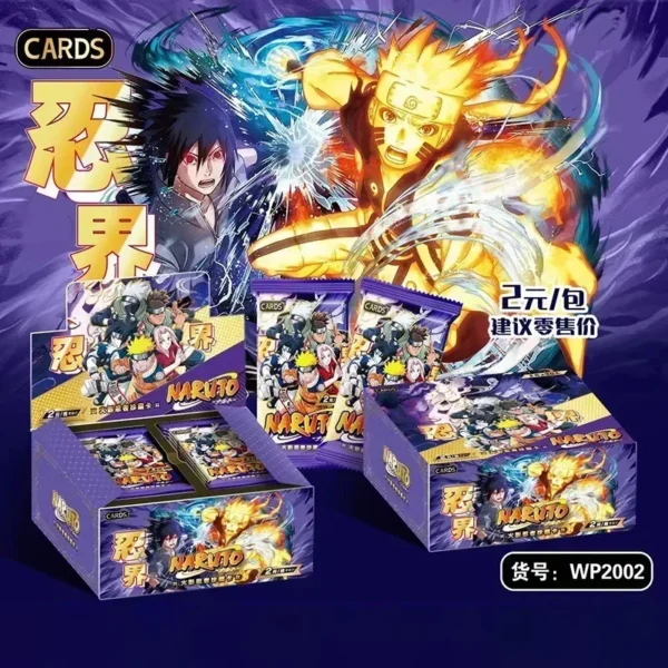 kf S07a616e76eb34f08a6fdbcc2d7cc2040W Naruto Card Rare Hot Stamping Collection Thick Card Alloy Inlaid Card Anime Peripherals Collection Card Toy