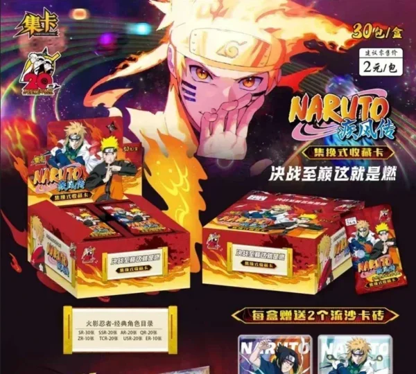 kf S2a4df57d8cc3442eadfe5e2bef34e3dcS Naruto Card Will of Fire Sasuke Sakura Kakashi Rare Popular Anime Character Collectible Cards Toy Gifts