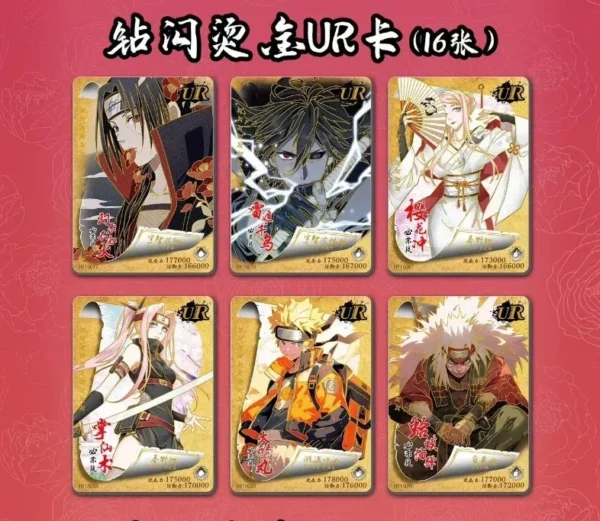 kf S3354d9eeba6647d9b49f23ed8f497890G Naruto Card Will of Fire Deluxe Collection Edition Card Naruto Sakura Sasuke Anime Character TCG Board