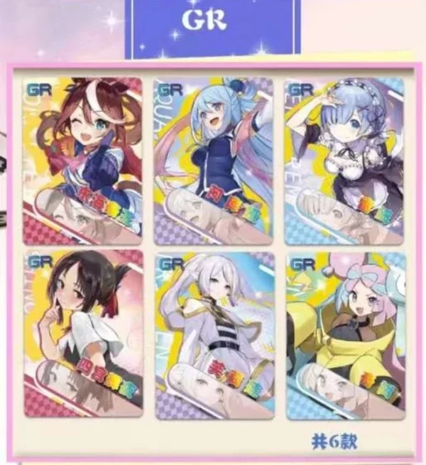 kf S451895ed48cb458cbada1c5ea825b0cer New Goddess Story Card Qingzhi Chapter Exquisite Painting Style Flash Card Anime Character Collection Card Toys