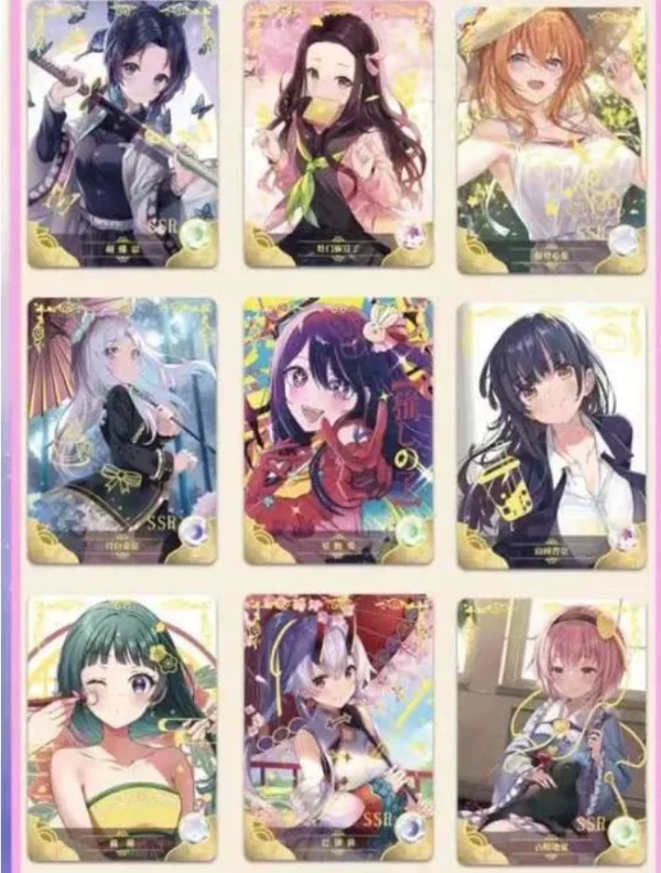 kf S57f7985da2754caba8ec9fcd54c62778o New Goddess Story Card Qingzhi Chapter Exquisite Painting Style Flash Card Anime Character Collection Card Toys
