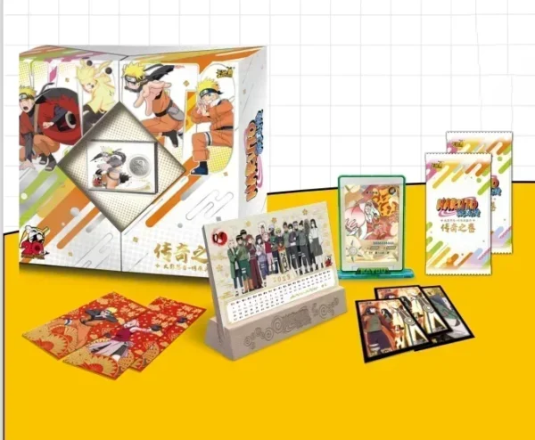 kf S5cdb4f7d86be4a6e9c83205107ed92dbU KAYOU Naruto Card New Year Gift Box Rare SE Cards Limited 3D SP Card SV Golds