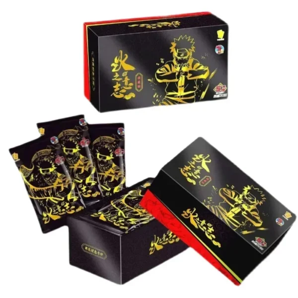 kf S6cf9c865abe34e4db2d22b83367016a0H Naruto Card Will of Fire Commemorative Edition Card Black Gold SSP Card Anime Peripherals Collection Card