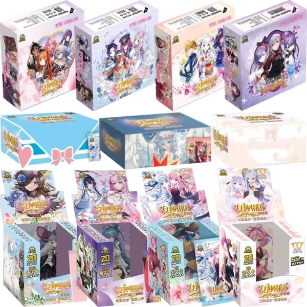 kf S9196039f4bc74f078eb51fae92a7433cM New Goddess Story Card Fufeng Chapter Colorful FlashCard Anime Character Collection Card Games Toys Child Gifts
