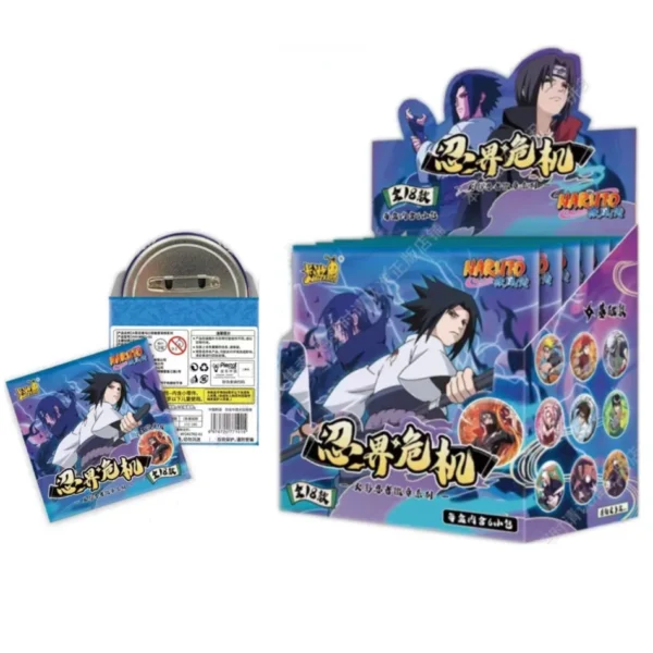 kf S9a1648315c444a1e8130f4bc19364874y KAYOU Genuine Naruto Card Konoha Dawn Badge Series 20th Anniversary Uzumaki Naruto Minato Baji Box