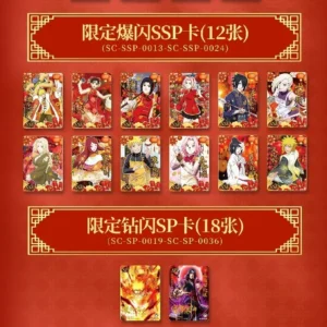 KF SA0C167993FA94A79958DF966AAC7019EU NUOVA NARUTO CARDA NATUTO Scatola regalo di Capodanno di Capodanno Volontà di Fire RED