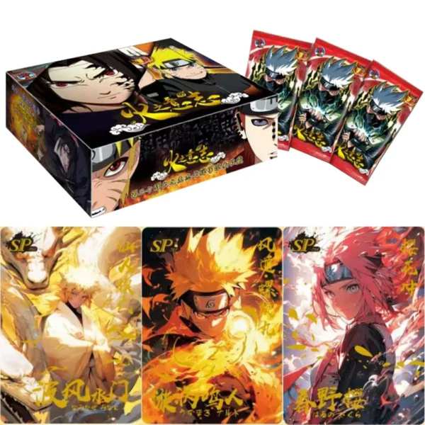 KF SAE5EE4EEA4A449D4B6FFC1DE93AA963CD Новая карта Naruto Card Dazzling Collector Sdition Red Flash SSP Card Brick Flash Naruto Sasuke Collector