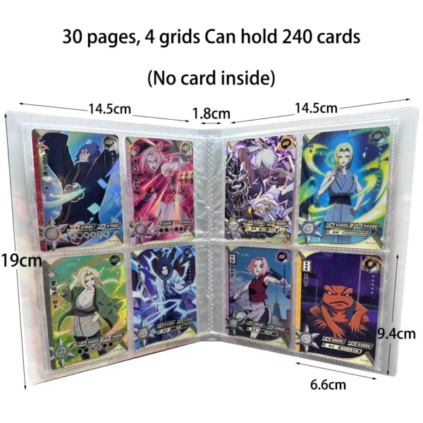 kf Scbece6b65e7b499aa5afcc7218702814R Naruto Card Card Book Uzumaki Naruto Uchiha Itachi Kyubi Anime Character Collection Book Storage Set Collection