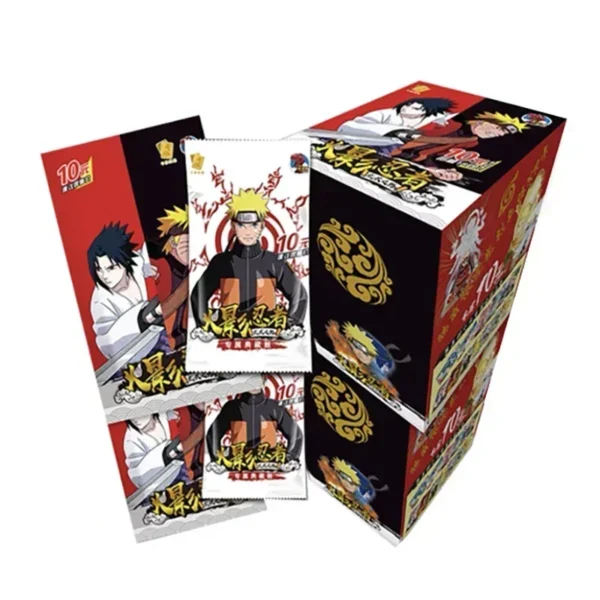 kf Sfbf9bc025c3140969e013de88bfba8bar New Naruto Card Will of Fire Deluxe Collection Edition Card Naruto Sasuke Anime Character TCG Board